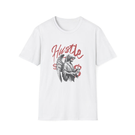 Hustle Unisex Softstyle T-Shirt - Motivational Tee for Entrepreneurs, Gifts for Graduates, Casual Wear, Street Style