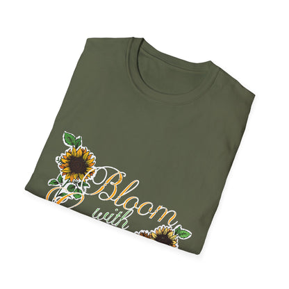 Bloom with Grace Sunflower T-Shirt for Nature Lovers