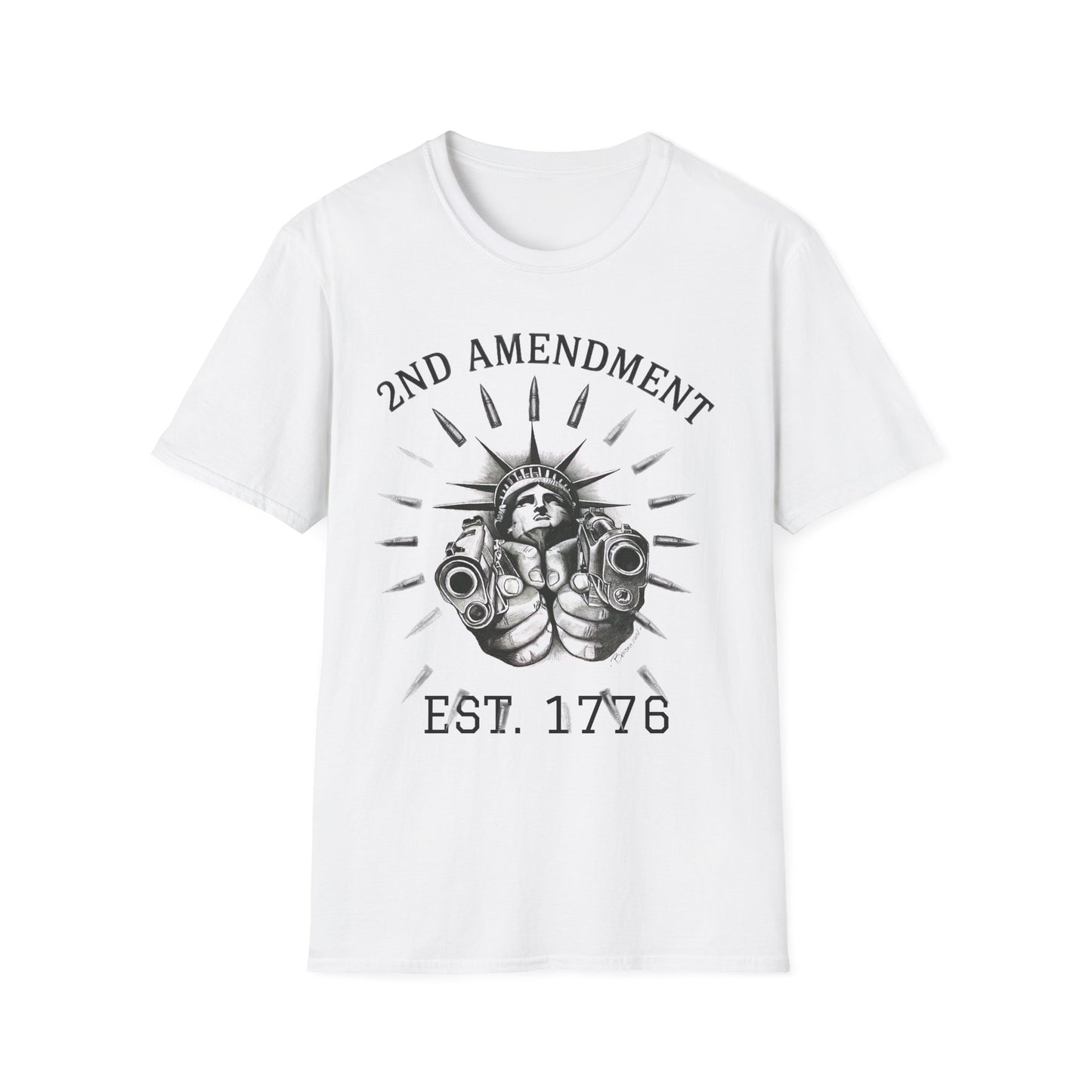 T-Shirt - Bad Ass American Liberty 2nd Amendment Patriot Tee