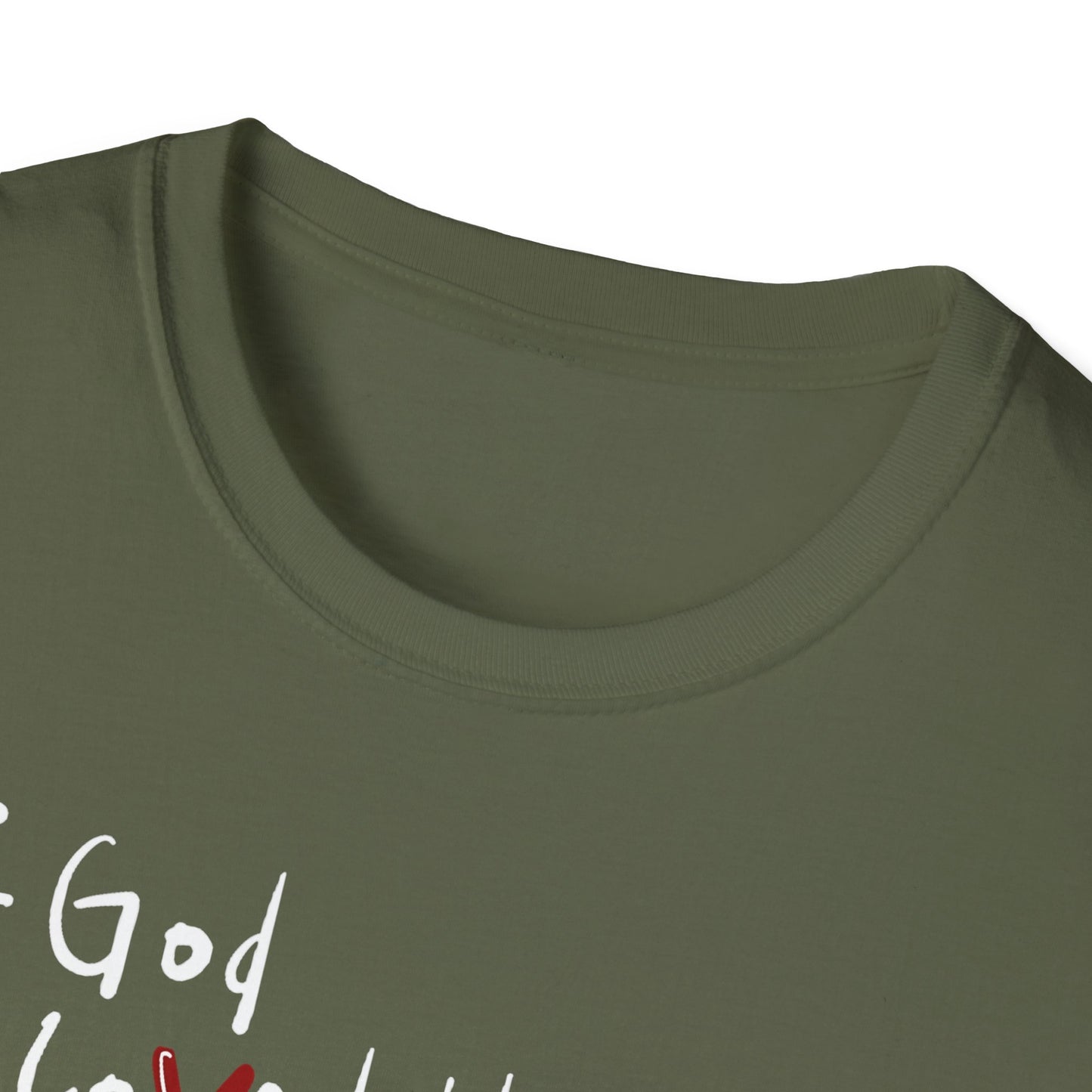 Faith-Inspired Unisex Softstyle T-Shirt - John 3:16 Love Graphic