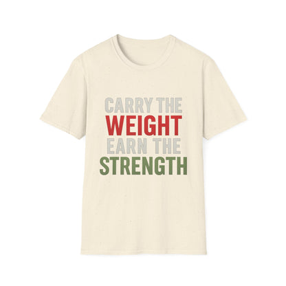 Strength Motivational T-Shirt, Gym Wear, Workout Top, Fitness Gift, Unisex Casual Tee