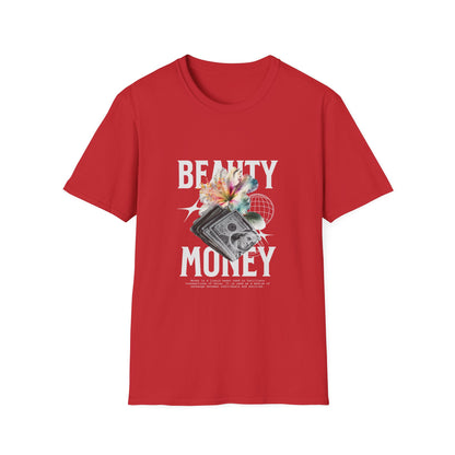 Floral Beauty & Money T-Shirt, Unisex Graphic Tee, Nature Inspired Shirt, Gift for Art Lovers, Casual Wear