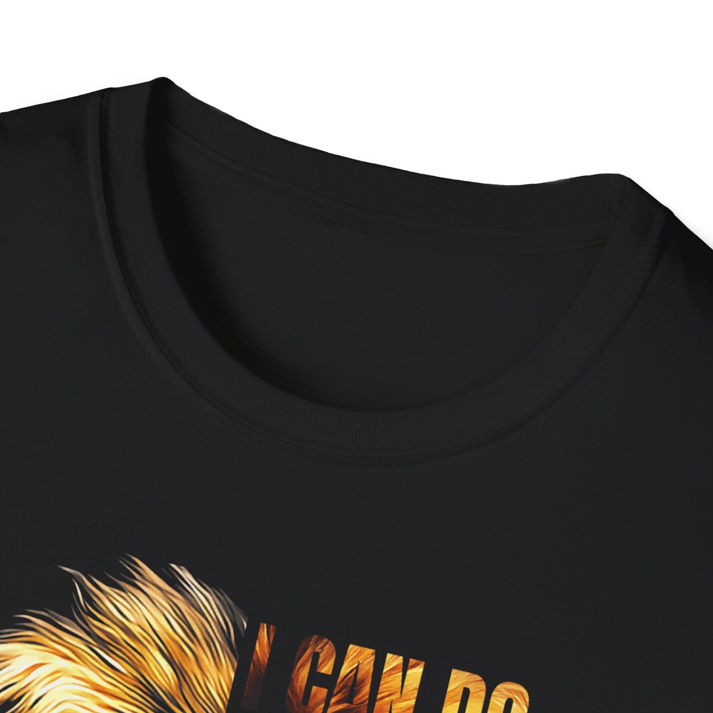 Faith-Inspired Lion T-Shirt, Christian Apparel, Inspirational Quote Shirt, Gifts for Believers, Motivational Tee