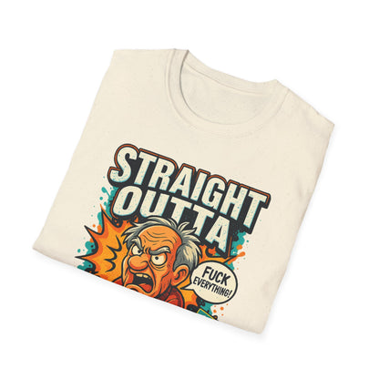 Unisex Graphic T-Shirt, Funny Quote Tee, Straight Outta Patience Shirt, Casual Wear, Gifts for Him/Her