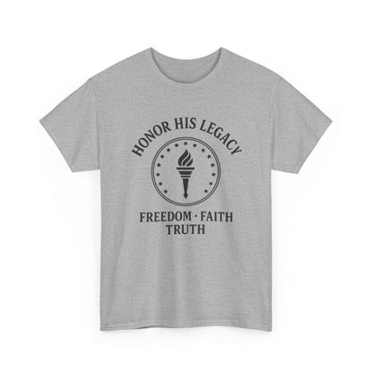 Unisex Tribute Tee - Honor His Legacy, In Memory of Loved Ones, Comfort Wear for Memorials, Faith-Based Apparel, Support Causes