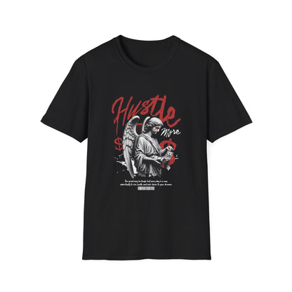 Hustle Unisex Softstyle T-Shirt - Motivational Tee for Entrepreneurs, Gifts for Graduates, Casual Wear, Street Style