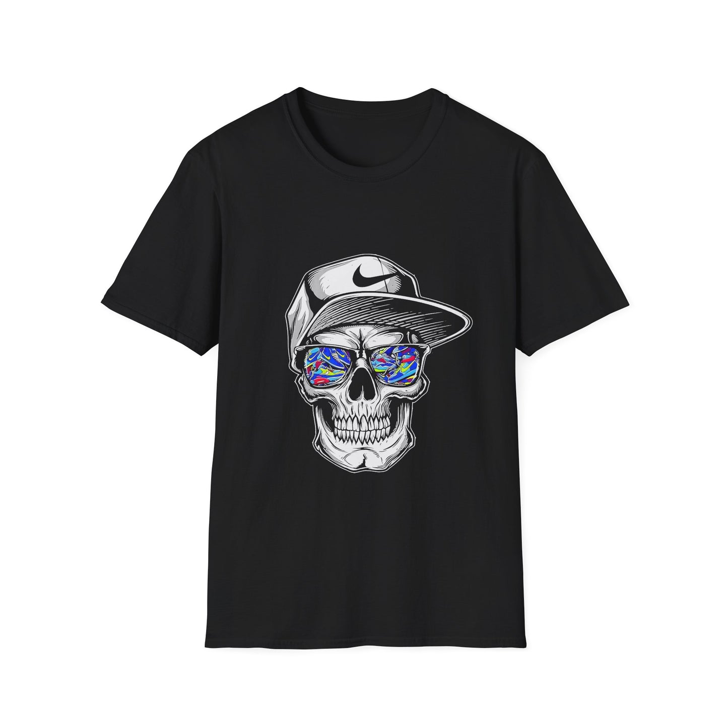 Skull Graphic T-Shirt, Edgy Graphic Tee, Unisex Casual Wear, Halloween Costume, Streetwear Style, Gift for Him/Her
