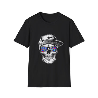 Skull Graphic T-Shirt, Edgy Graphic Tee, Unisex Casual Wear, Halloween Costume, Streetwear Style, Gift for Him/Her