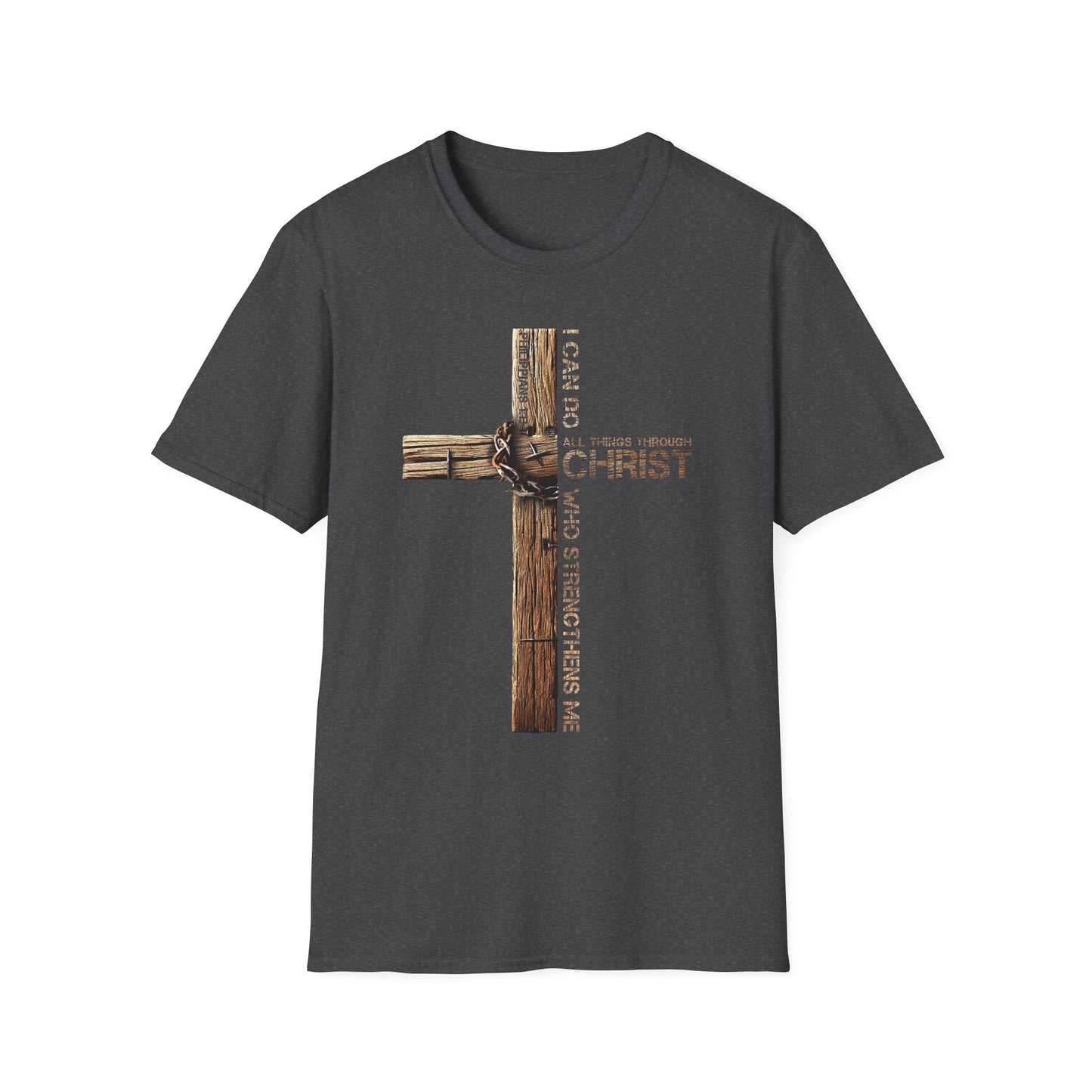 Faith-Inspired Unisex Softstyle T-Shirt, Christian Gift, Inspirational Tee, Casual Wear, Religious Apparel, Everyday Comfort