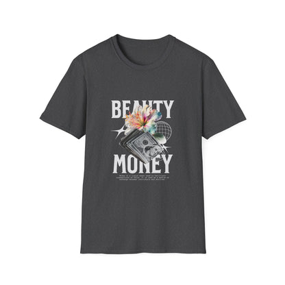 Floral Beauty & Money T-Shirt, Unisex Graphic Tee, Nature Inspired Shirt, Gift for Art Lovers, Casual Wear