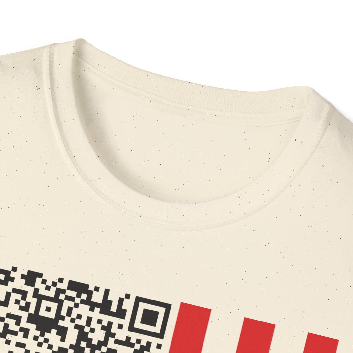Patriotic QR Code Tee - Unisex Softstyle T-Shirt, Summer Wear, 4th of July, Casual Style, Graphic Tee, Gift Idea