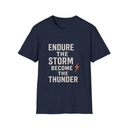 Inspirational Unisex T-Shirt - Endure the Storm Become the Thunder, Motivational Gift, Casual Wear, Positive Affirmation Tee, Fitness [...]