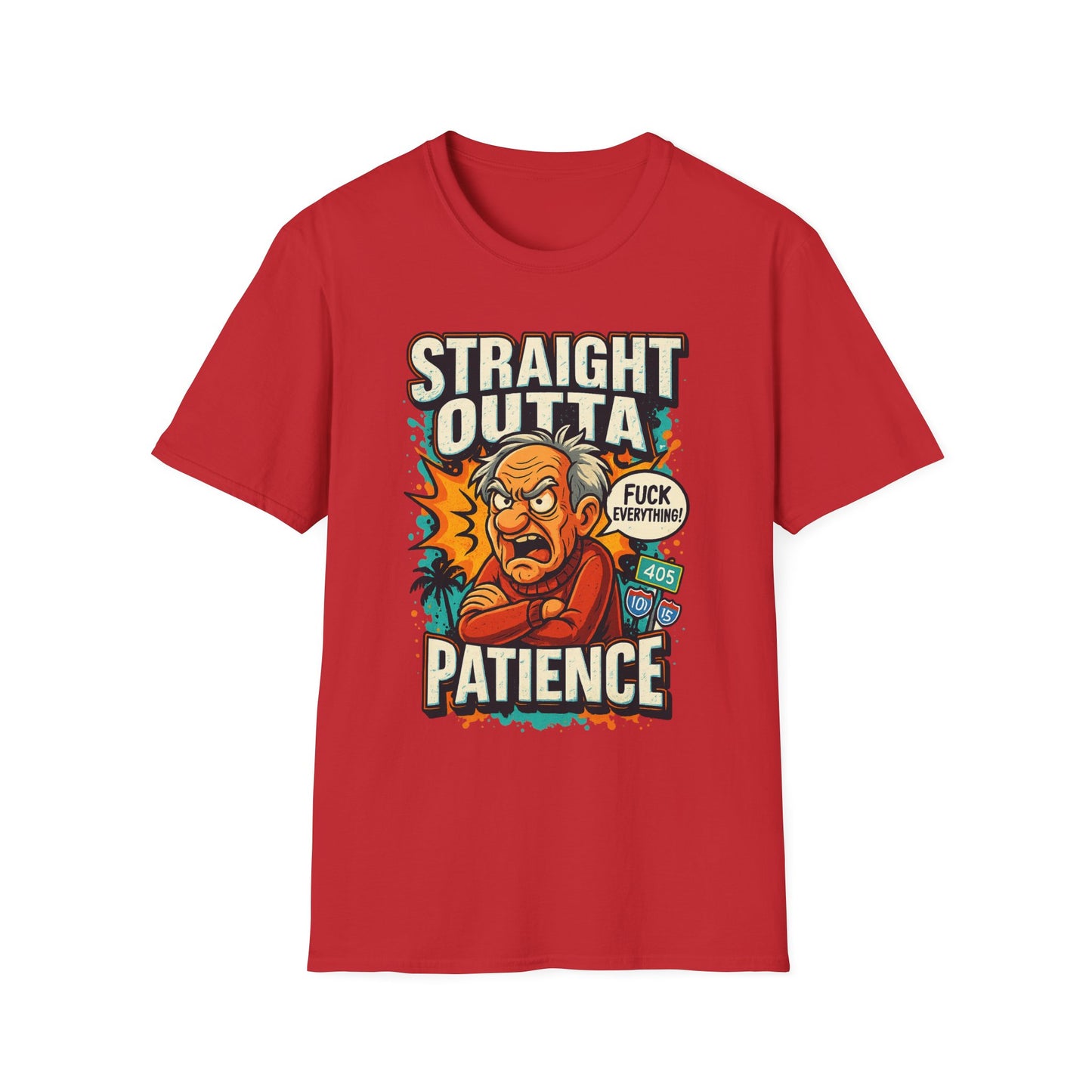 Unisex Graphic T-Shirt, Funny Quote Tee, Straight Outta Patience Shirt, Casual Wear, Gifts for Him/Her