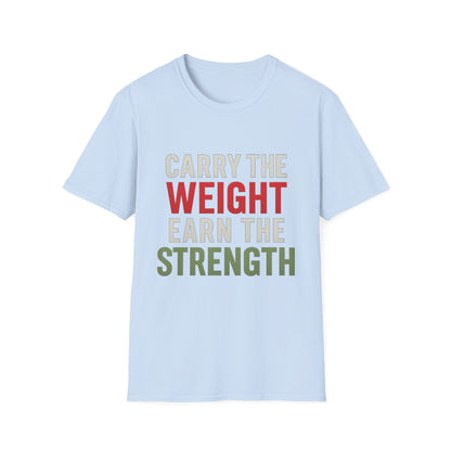 Strength Motivational T-Shirt, Gym Wear, Workout Top, Fitness Gift, Unisex Casual Tee