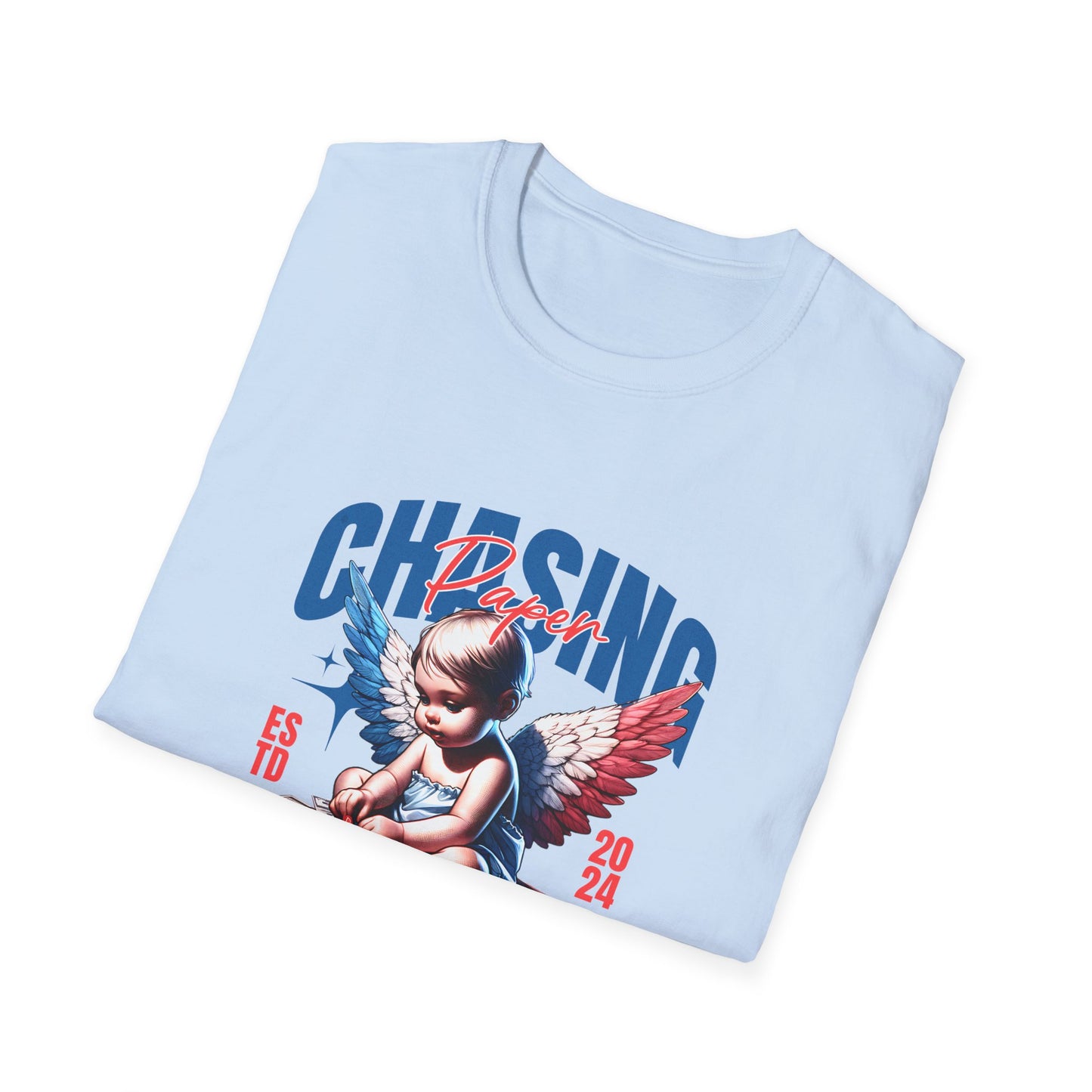 Chasing Dreams Unisex Softstyle T-Shirt, Motivational Tee, Gift for Dreamers, Casual Wear, Inspirational Apparel, Creative Spirit