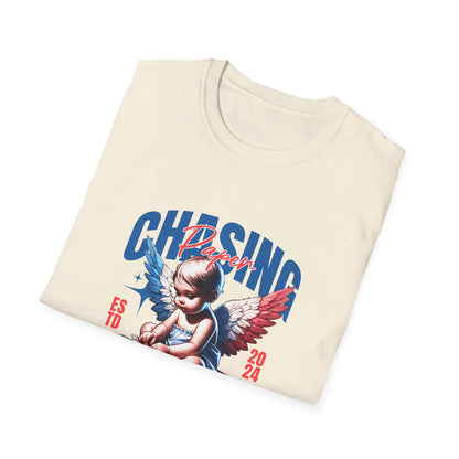 Chasing Dreams Unisex Softstyle T-Shirt, Motivational Tee, Gift for Dreamers, Casual Wear, Inspirational Apparel, Creative Spirit