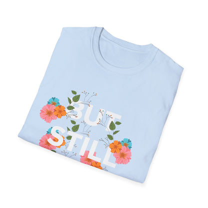 Empowering Floral Quote T-Shirt: 'But Still I Rise'