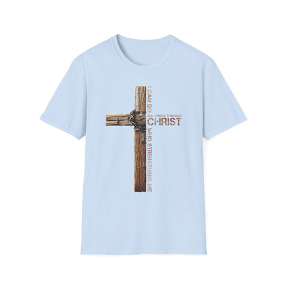 Faith-Inspired Unisex Softstyle T-Shirt, Christian Gift, Inspirational Tee, Casual Wear, Religious Apparel, Everyday Comfort