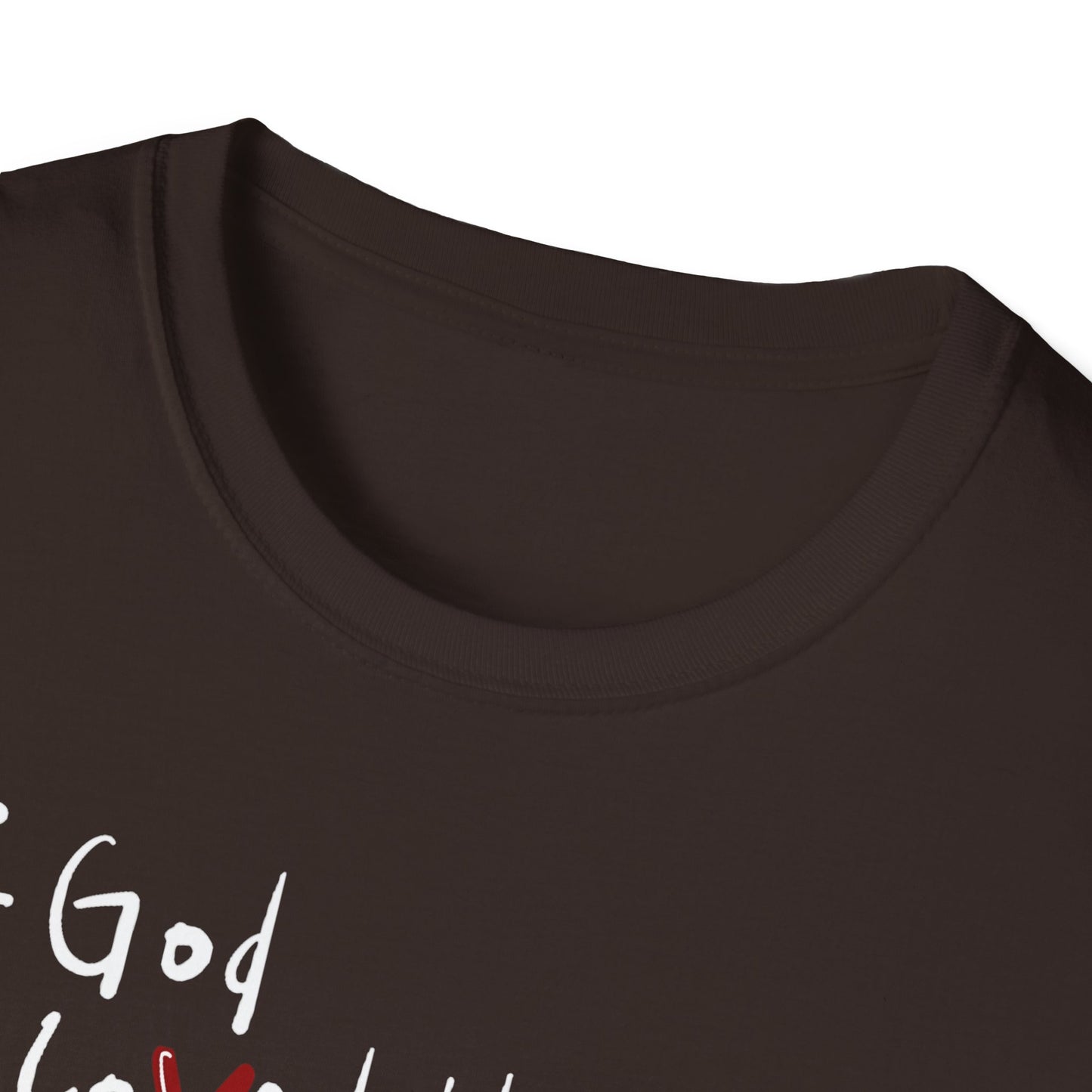Faith-Inspired Unisex Softstyle T-Shirt - John 3:16 Love Graphic