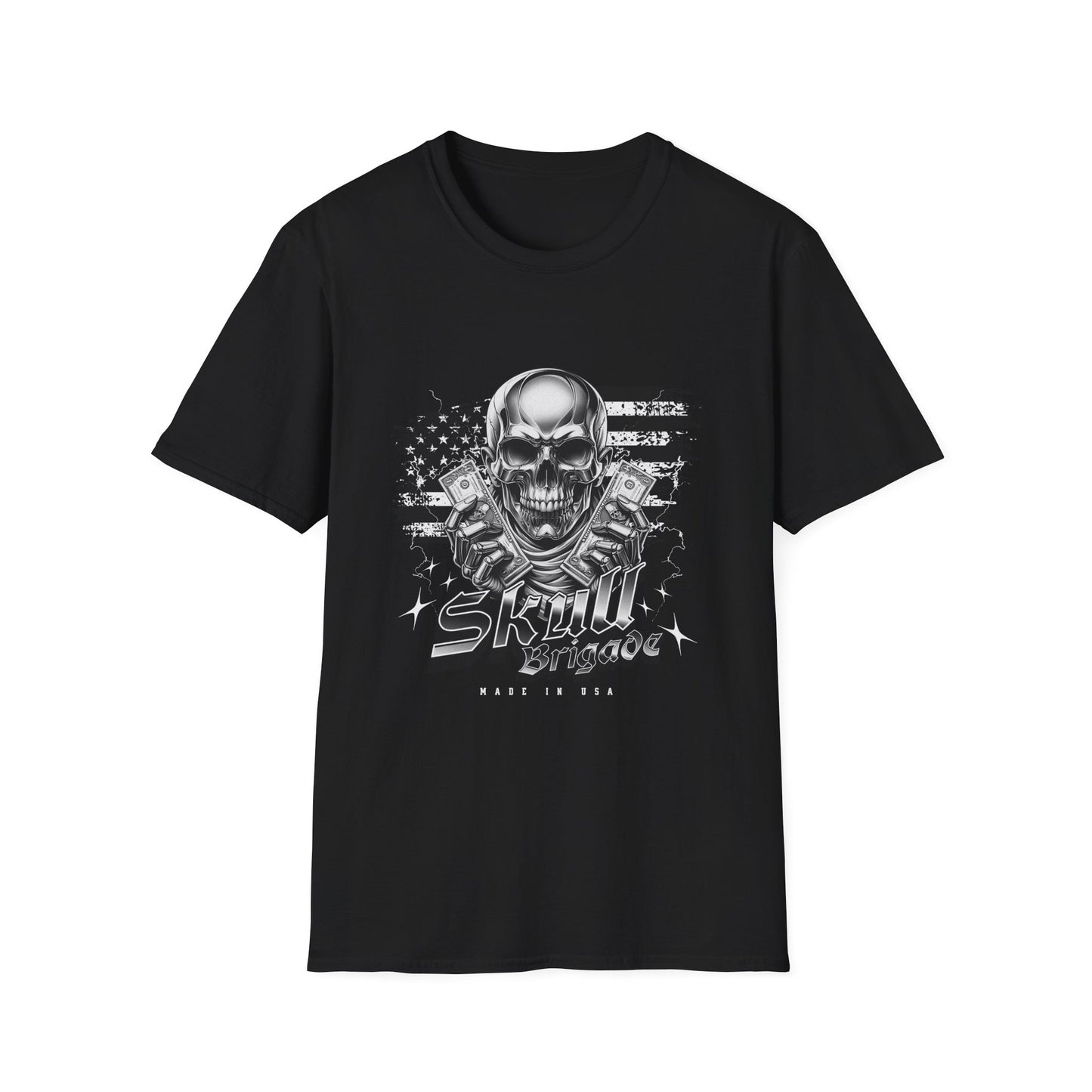 Skull Mage Unisex Softstyle T-Shirt | Cool Graphic Tee, Casual Wear, Gift for Him, Vintage Style, Music Festival