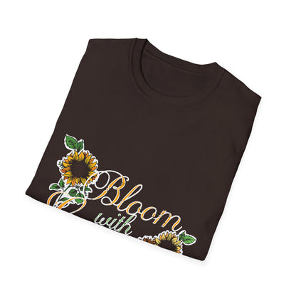 Bloom with Grace Sunflower T-Shirt for Nature Lovers