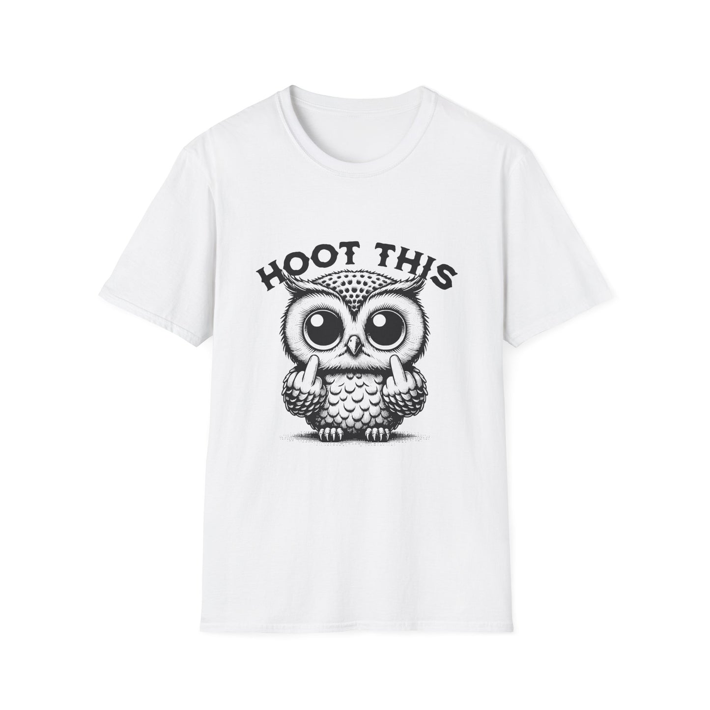 Hoot This Owl Graphic T-Shirt, Funny Tee for Animal Lovers, Gift for Birthdays, Casual Wear, Unisex Humor Shirt