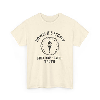 Unisex Tribute Tee - Honor His Legacy, In Memory of Loved Ones, Comfort Wear for Memorials, Faith-Based Apparel, Support Causes