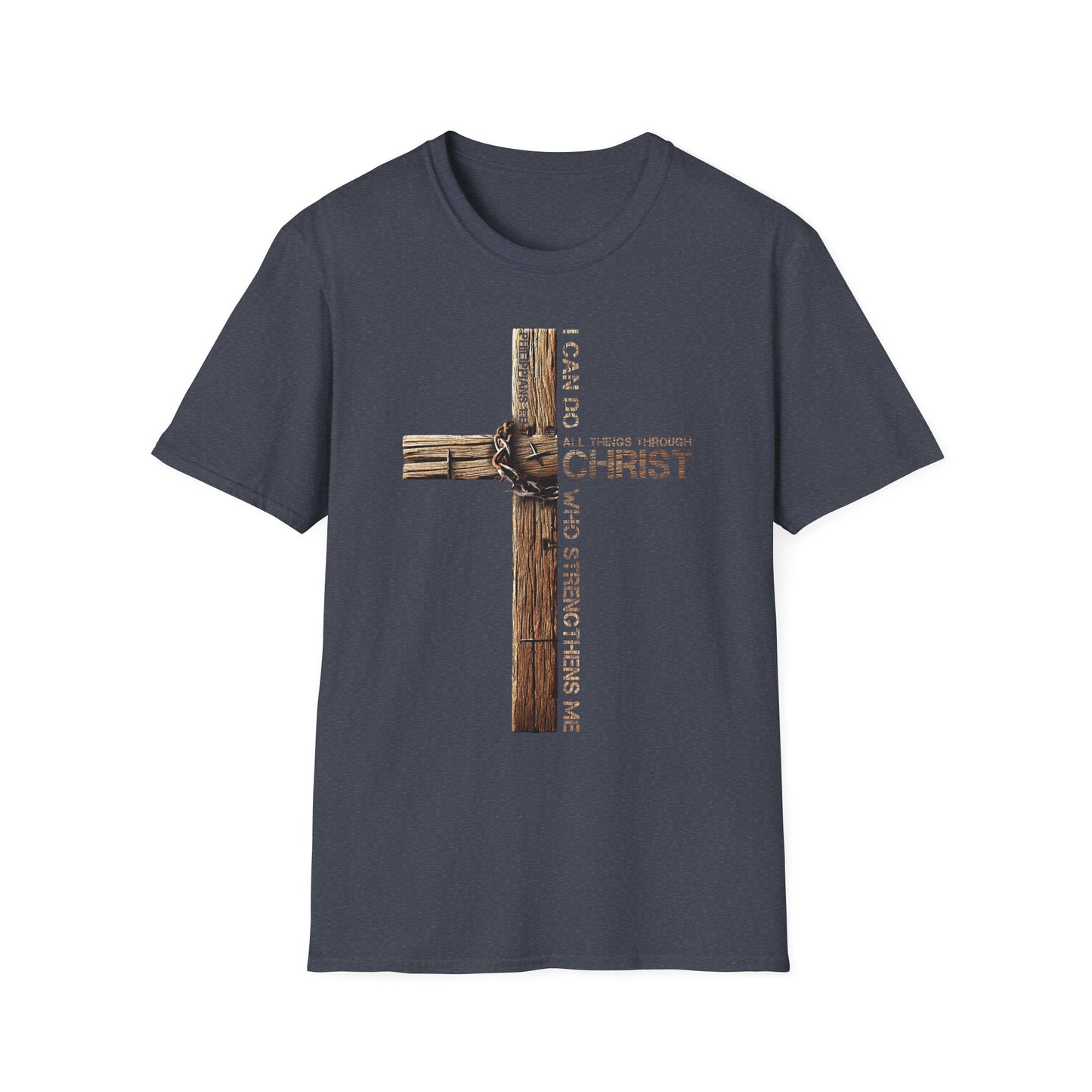 Faith-Inspired Unisex Softstyle T-Shirt, Christian Gift, Inspirational Tee, Casual Wear, Religious Apparel, Everyday Comfort