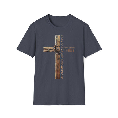 Faith-Inspired Unisex Softstyle T-Shirt, Christian Gift, Inspirational Tee, Casual Wear, Religious Apparel, Everyday Comfort