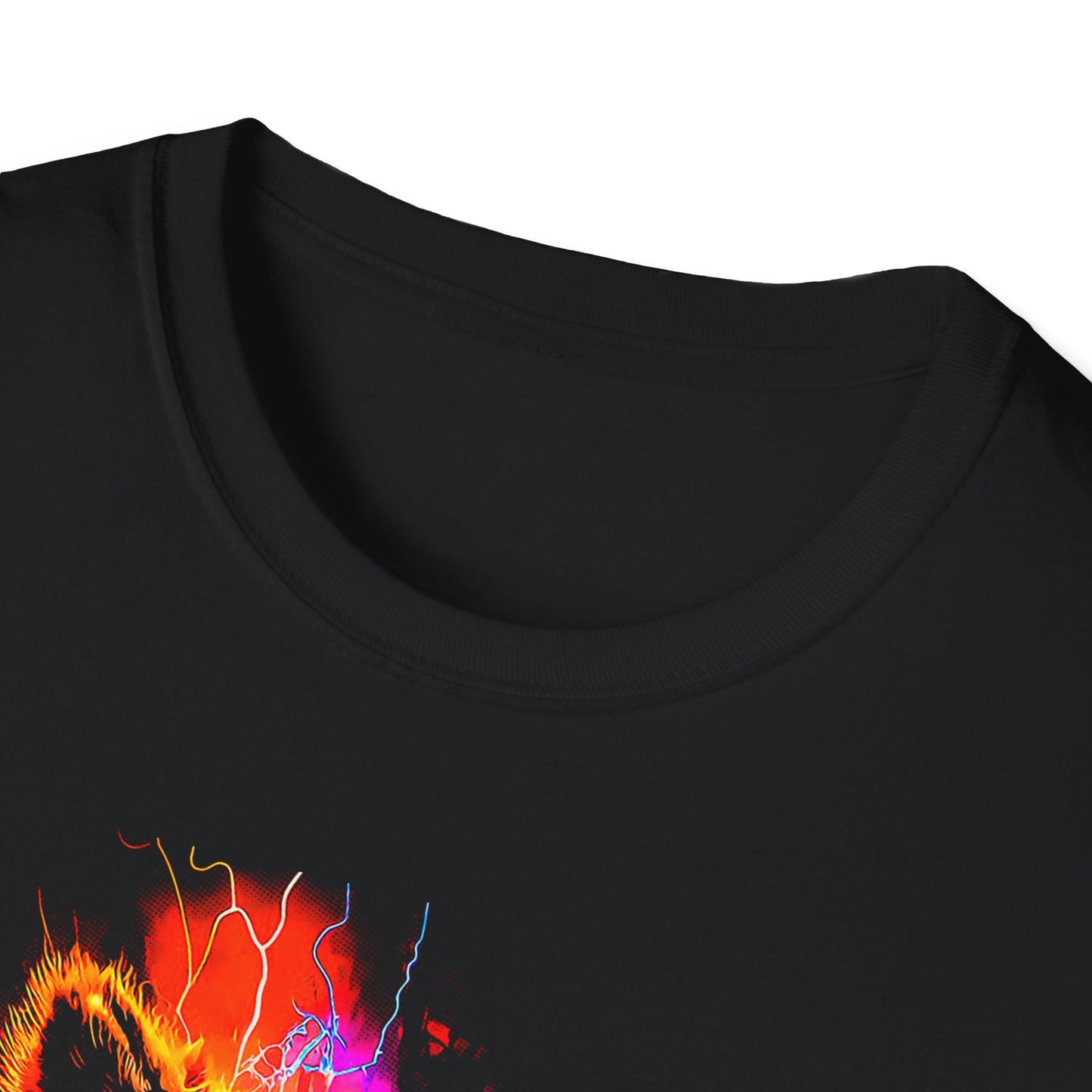 Electric Raccoon T-Shirt, Unisex T-Shirt, Animal Lover Gift, Graphic Tee, Unique T-Shirt, Eco-Friendly Apparel