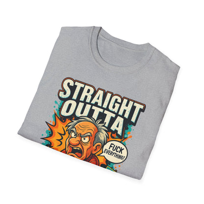 Unisex Graphic T-Shirt, Funny Quote Tee, Straight Outta Patience Shirt, Casual Wear, Gifts for Him/Her