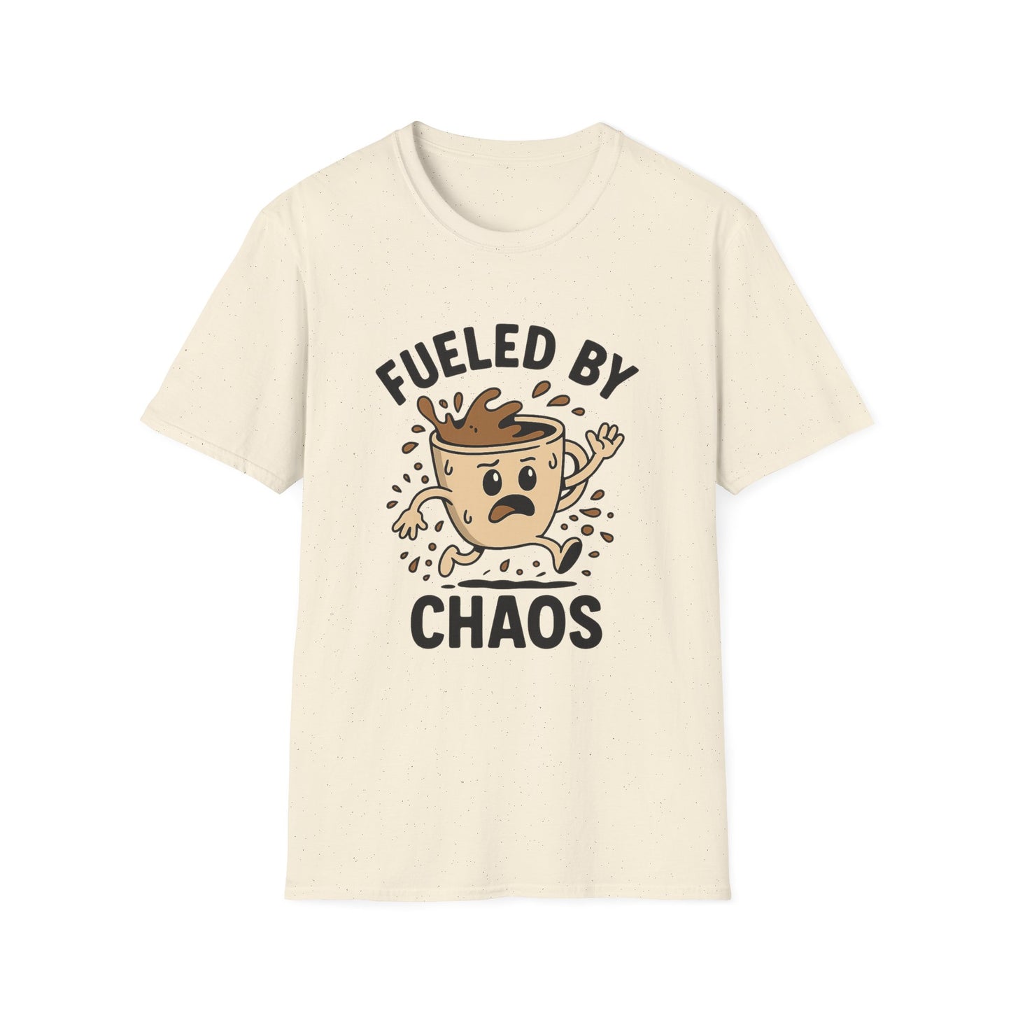 Funny Coffee Lover T-Shirt, Gift for Busy Moms, Fuel Your Day, Chaos & Coffee Shirts, Unisex Humor Tee