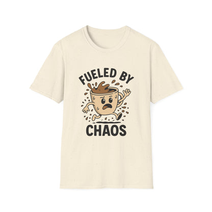 Funny Coffee Lover T-Shirt, Gift for Busy Moms, Fuel Your Day, Chaos & Coffee Shirts, Unisex Humor Tee