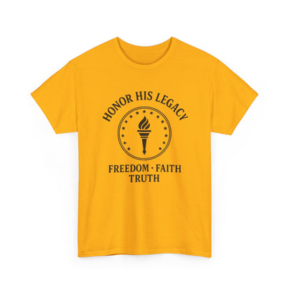Unisex Tribute Tee - Honor His Legacy, In Memory of Loved Ones, Comfort Wear for Memorials, Faith-Based Apparel, Support Causes