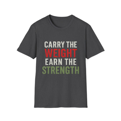 Strength Motivational T-Shirt, Gym Wear, Workout Top, Fitness Gift, Unisex Casual Tee