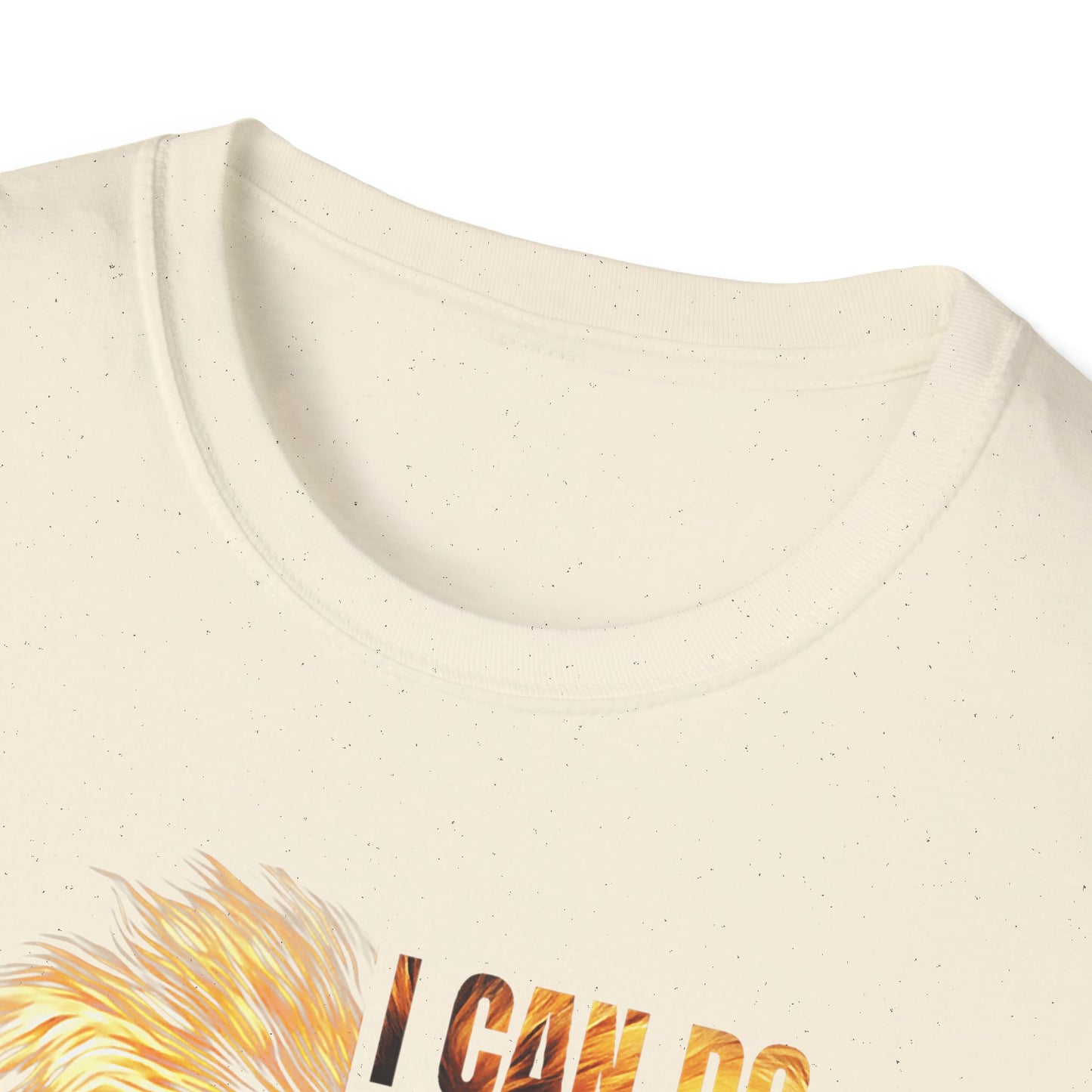 Faith-Inspired Lion T-Shirt, Christian Apparel, Inspirational Quote Shirt, Gifts for Believers, Motivational Tee