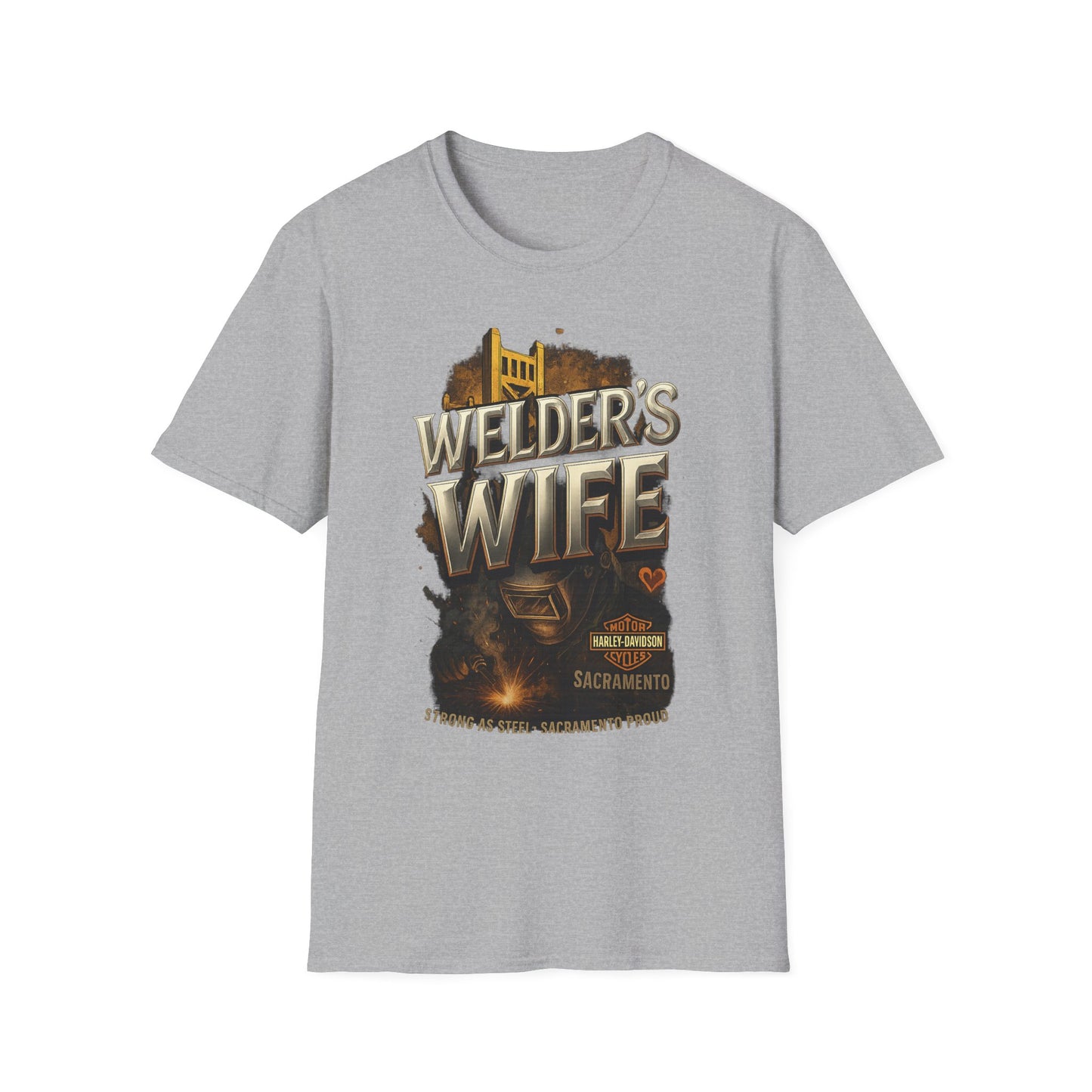 Welder's Wife Unisex T-Shirt, Celebratory Gift, Welding Family Shirt, Mother's Day, Birthday, Everyday Wear