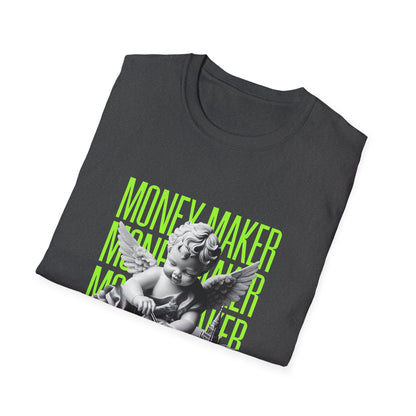 Trendy Unisex Softstyle T-Shirt with 'Money Maker' Design - Casual Wear, Unique Gift, Everyday Style, Cool Graphic Tee, Streetwear