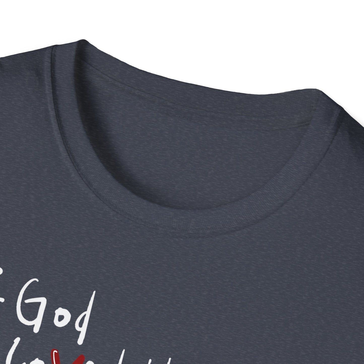 Faith-Inspired Unisex Softstyle T-Shirt - John 3:16 Love Graphic