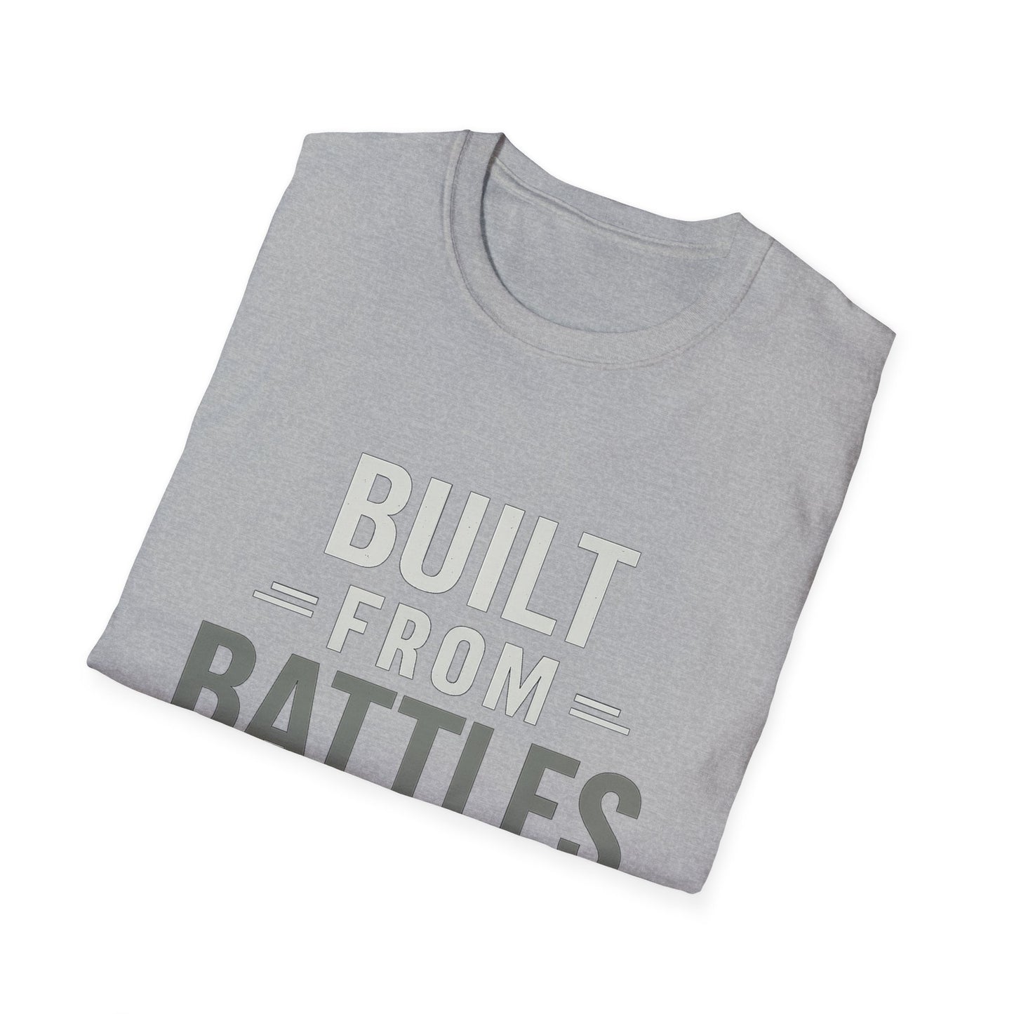 Resilient Spirit Unisex T-Shirt - Built from Battles Inspiration, Motivational Tee, Gift for Strength, Everyday Wear, Inspirational Apparel