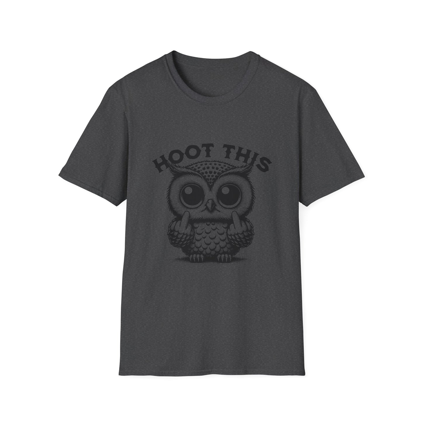 Hoot This Owl Graphic T-Shirt, Funny Tee for Animal Lovers, Gift for Birthdays, Casual Wear, Unisex Humor Shirt