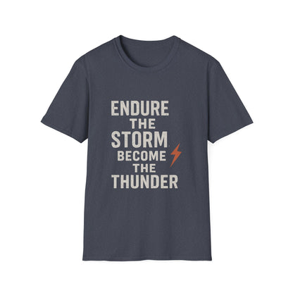 Inspirational Unisex T-Shirt - Endure the Storm Become the Thunder, Motivational Gift, Casual Wear, Positive Affirmation Tee, Fitness [...]