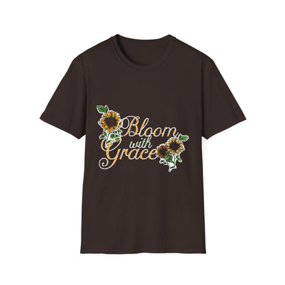 Bloom with Grace Sunflower T-Shirt for Nature Lovers