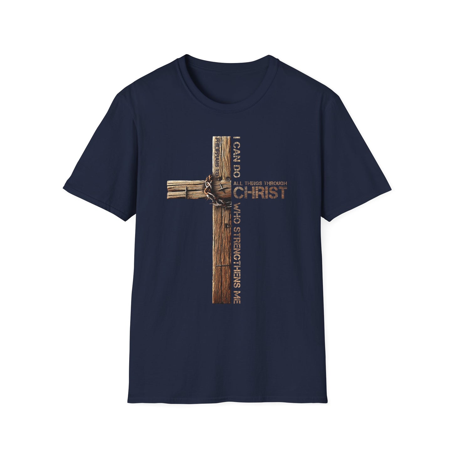 Faith-Inspired Unisex Softstyle T-Shirt, Christian Gift, Inspirational Tee, Casual Wear, Religious Apparel, Everyday Comfort