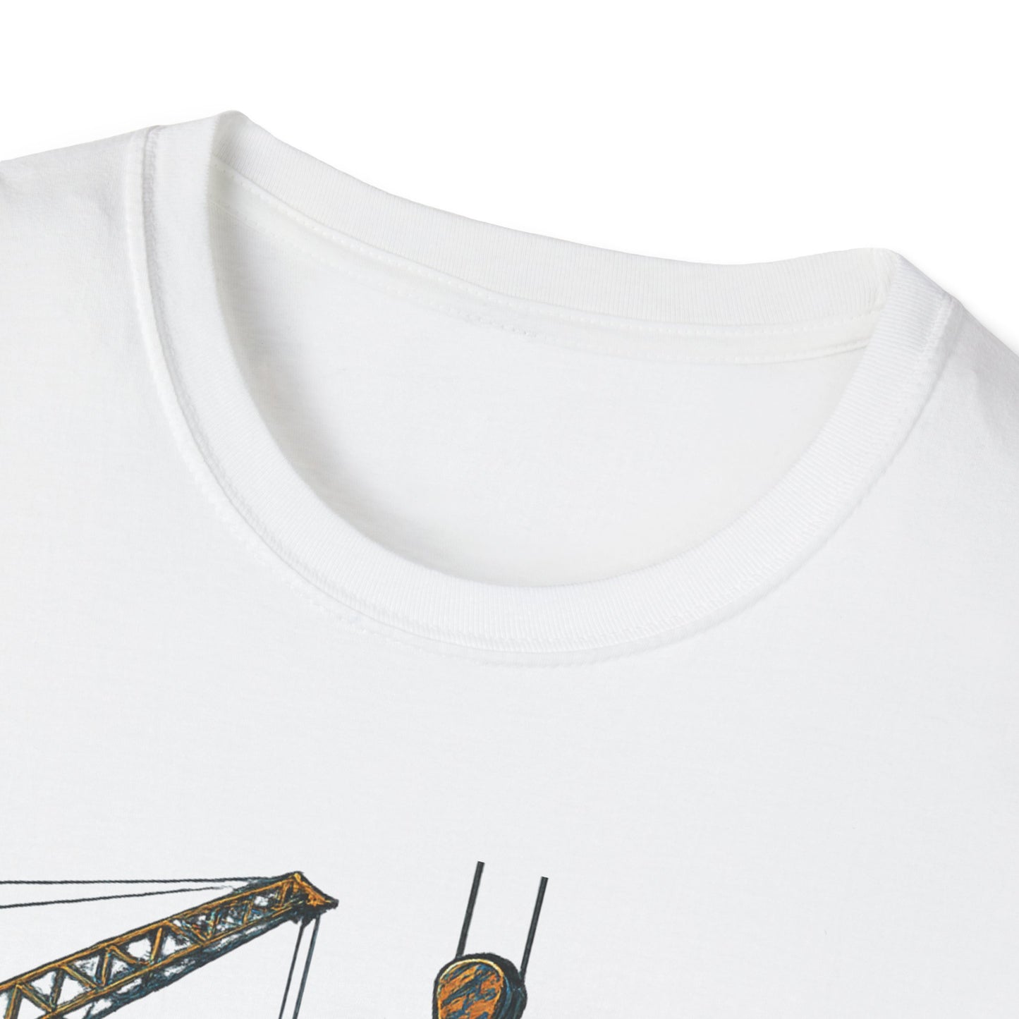 Steel Titans Unisex Softstyle T-Shirt | Construction Work Tee, Gift for Builders, Father's Day Shirt, Casual Workwear, Unique Graphic Tee