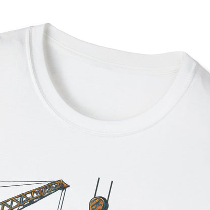 Steel Titans Unisex Softstyle T-Shirt | Construction Work Tee, Gift for Builders, Father's Day Shirt, Casual Workwear, Unique Graphic Tee