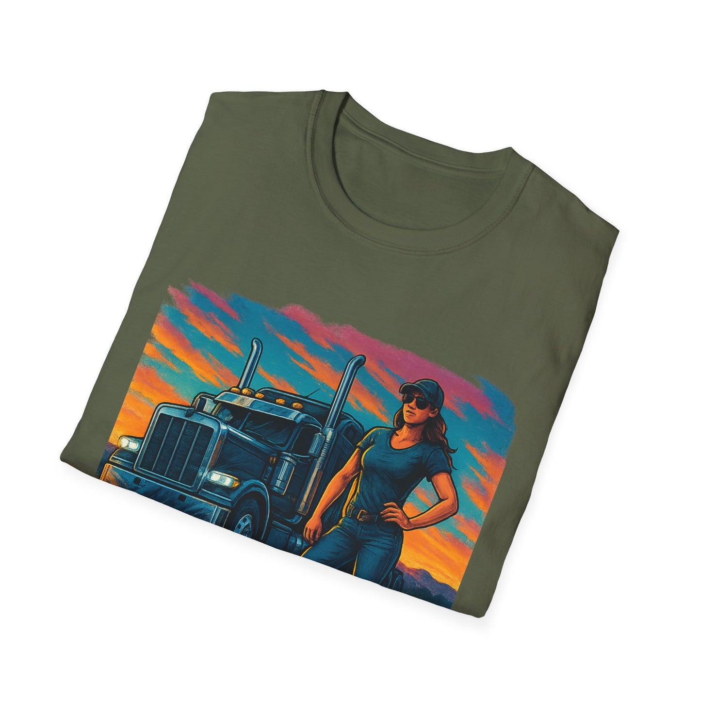 Highway Queens Unisex T-Shirt, Truck Driver Tee, Road Trip Shirt, Casual Gift, Women's Empowerment Apparel