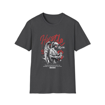 Hustle Unisex Softstyle T-Shirt - Motivational Tee for Entrepreneurs, Gifts for Graduates, Casual Wear, Street Style