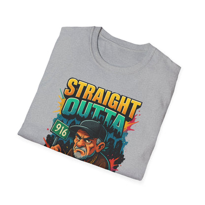 Straight Outta Patience Unisex T-Shirt - Funny Graphic Tee for Men and Women, Gift for Birthdays, Anniversaries, Casual Wear, Humor Fashion