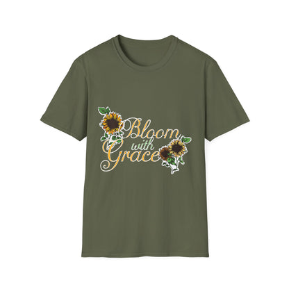 Bloom with Grace Sunflower T-Shirt for Nature Lovers